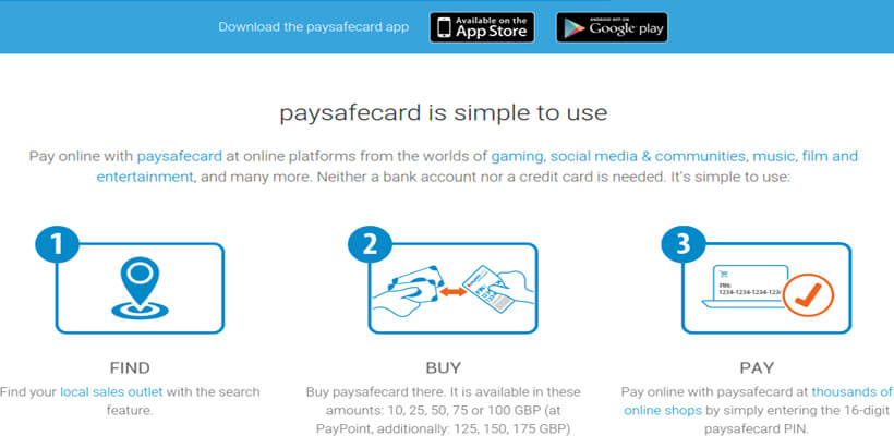 app mobile paysafecard