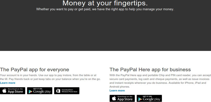 paypal app mobile