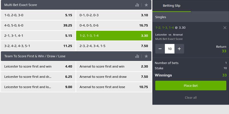 Scommesse speciali